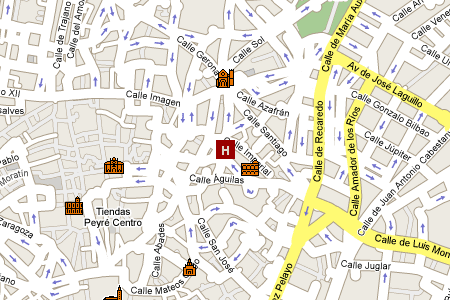 click to see the hostal on an interactive map