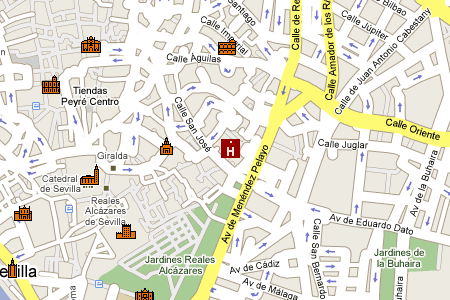 click to see hostal in an interactive map