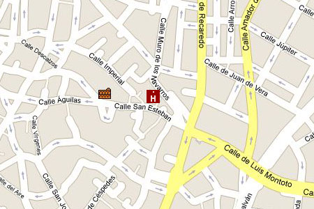 click to see the hostal on an interactive map